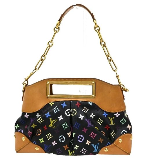 LOUIS VUITTON Judy MM Shoulder Bag Monogram Multi Leather Black M40256 663RL717 - Picture 3 of 16